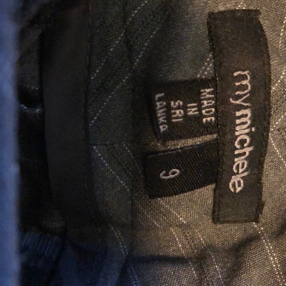 Gray pinstripe pants